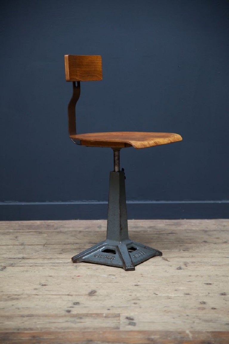 20th Century Singer Work Chairs