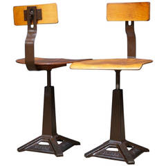 Vintage Singer Work Chairs
