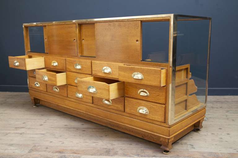Mid-20th Century Bronze Haberdashery Cabinet