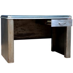 Small metal writing desk
