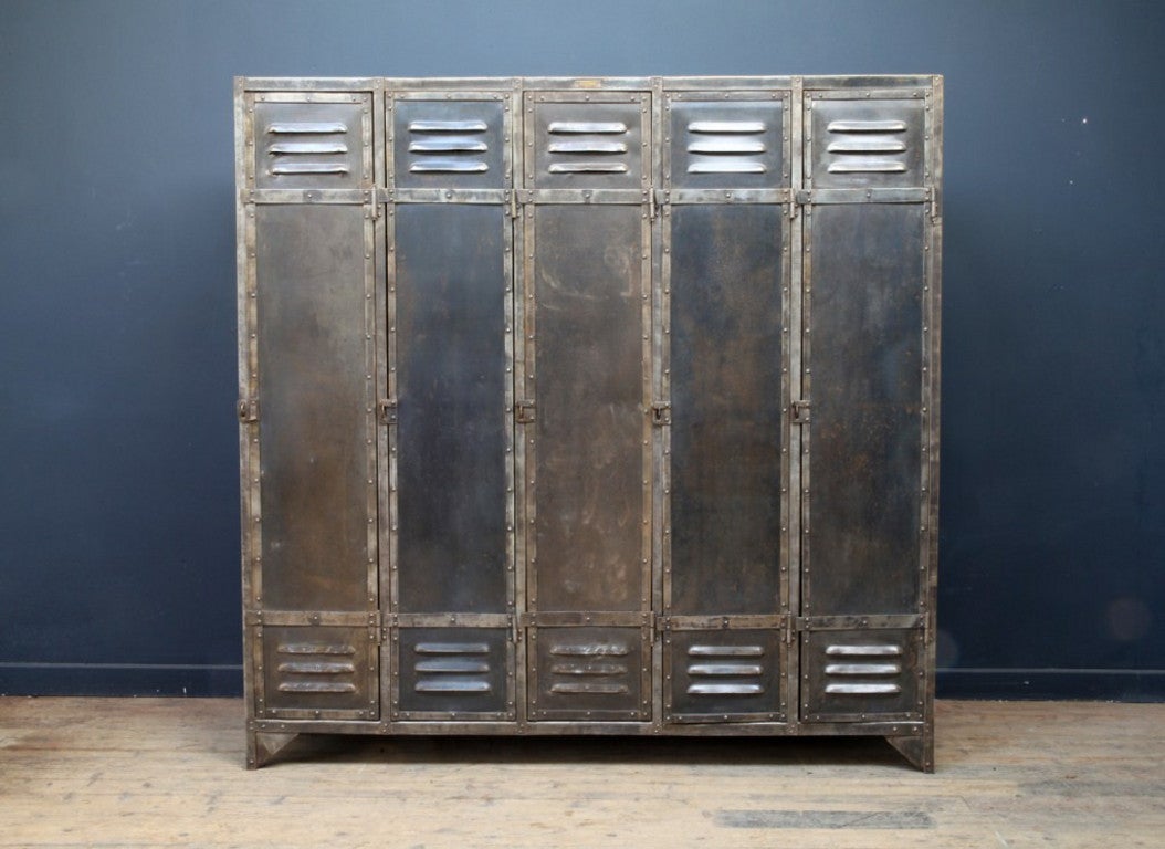 Polished and Rivetted Metal Locker