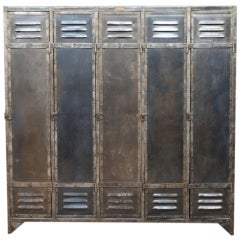 Polished and Rivetted Metal Locker 