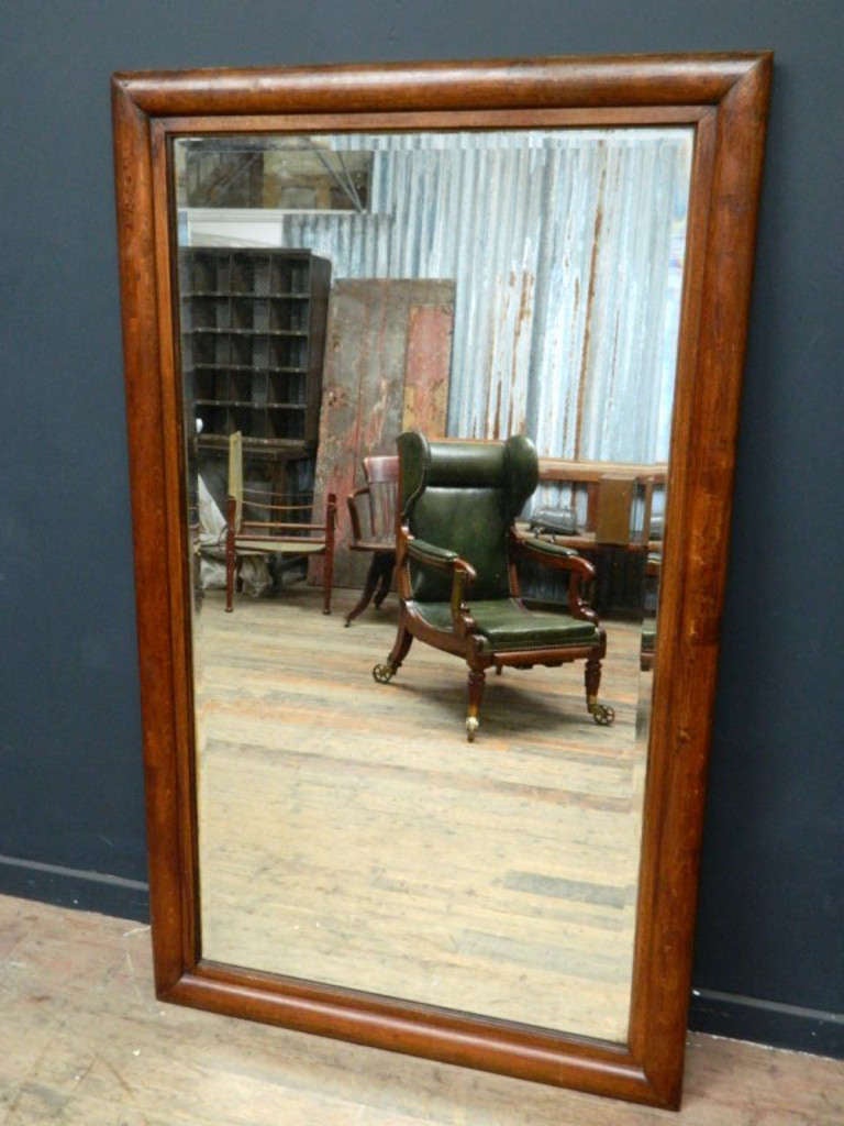 Large Oak Framed mirror