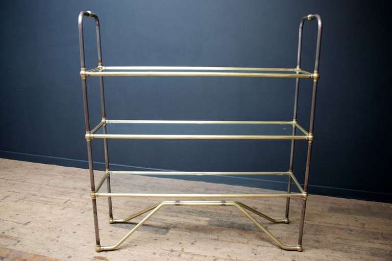 Brass and Steel Shelving 1