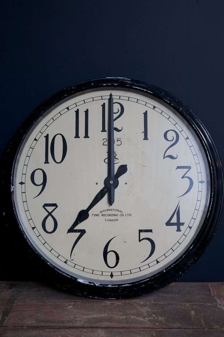 English Large Factory Clocks
