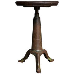 Antique Small Industrial Stool