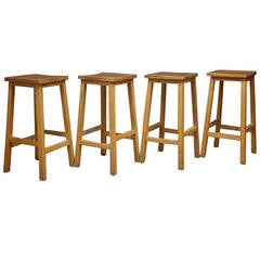 Vintage Square Seat Lab Stools