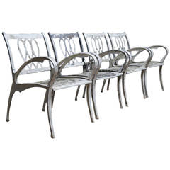 Retro Cast Alloy Armchairs