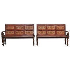 A Pair of Scottish Hall Benches 