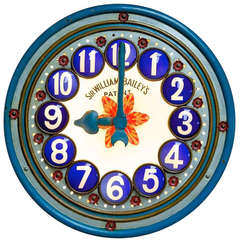 Decorative Enamel Illuminated Clock
