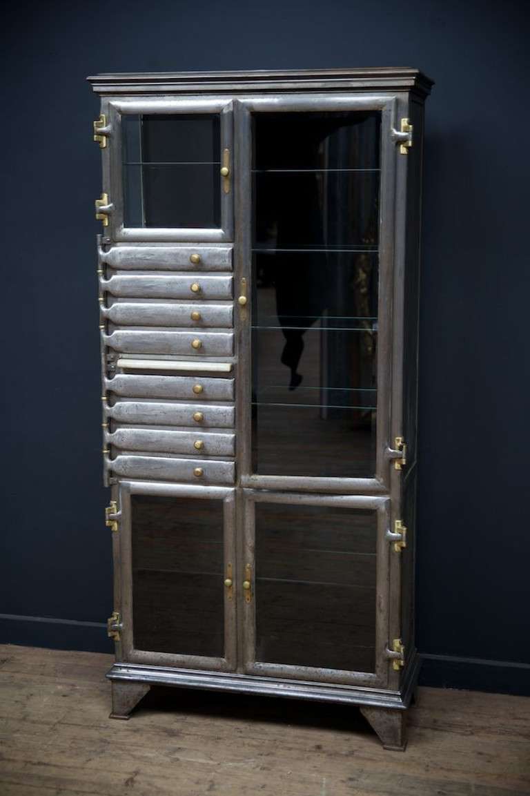 Burnished Dentist Cabinet