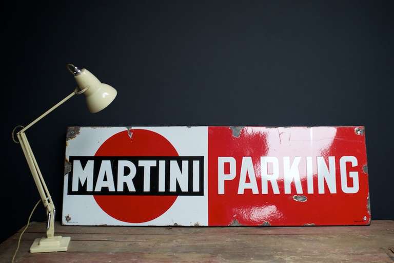 Enamel Martini Sign 1