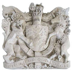 Large Carved Coat of Arms