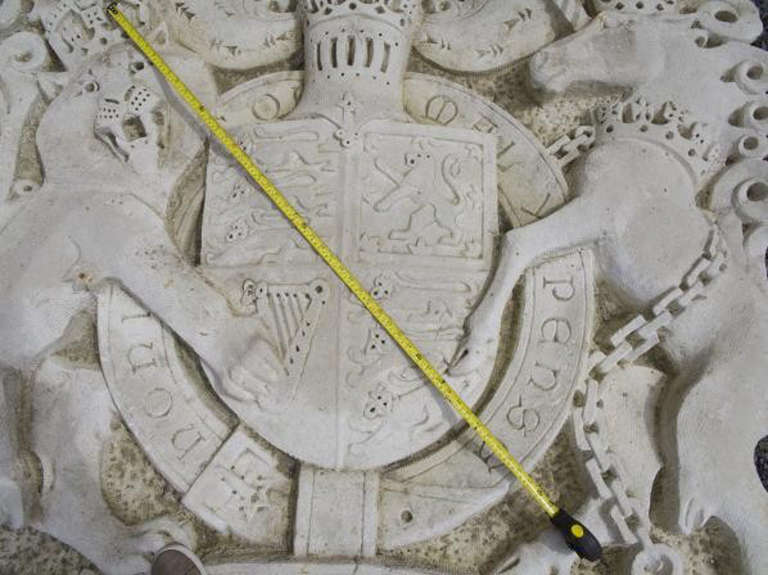 English Large Carved Coat of Arms