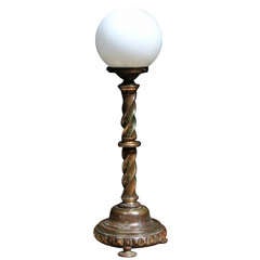 Antique Opaline table Lamp. 