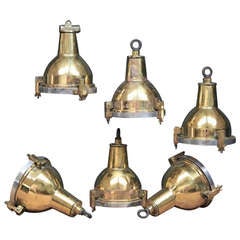 Vintage Brass Cargo Lights 
