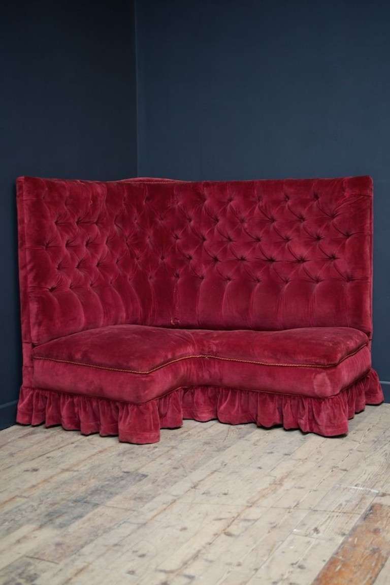 Velvet Corner Sofa 1