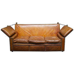 Leather Knoll Sofa