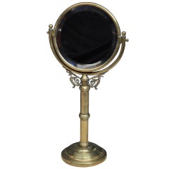 Antique Brass Shaving Mirror