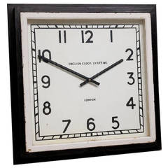 Antique Steel Wall Clock manufactured by English Clock Systems