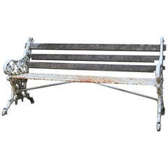 Antique Coalbrookdale Rustic Pattern Bench