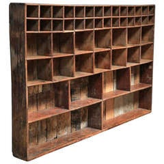 Vintage Large Painted Georgian Pigeon Holes