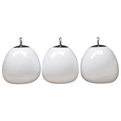 Trio of Tulip Pendants