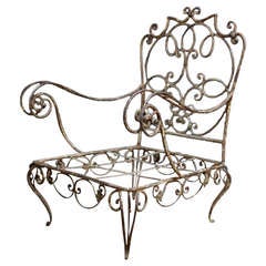 Wrought Iron Arm Chair