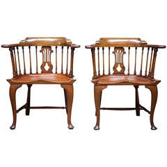 Lyre Back Arm Chairs