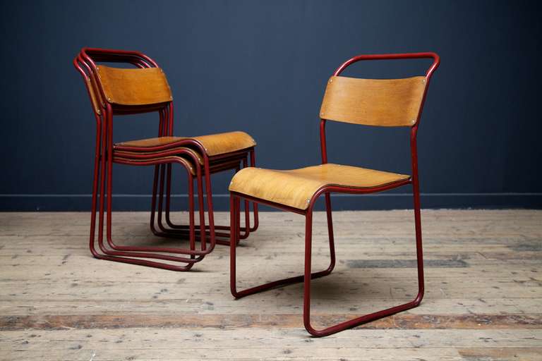 Mid-20th Century Cox Stacking Chairs