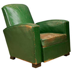 Green Leather Armchair