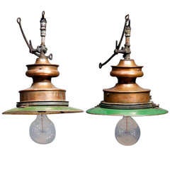 Pair of Gas Lamps