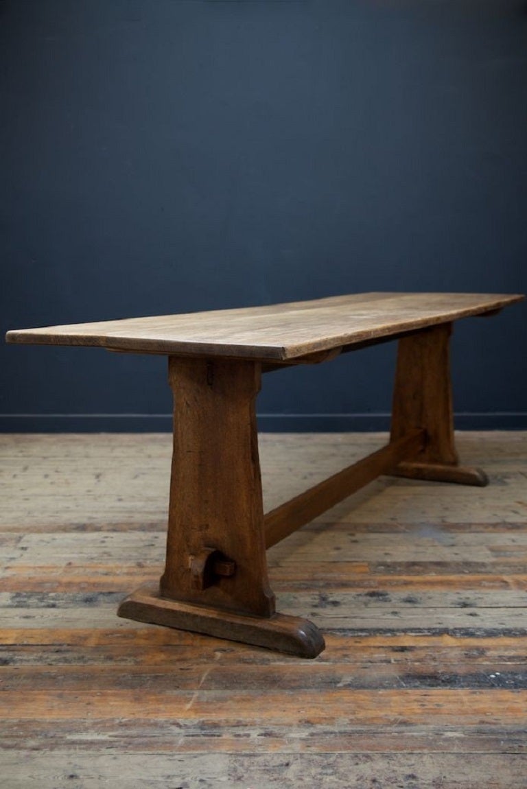 Oak Trestle Table