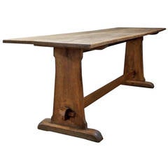 Oak Trestle Table