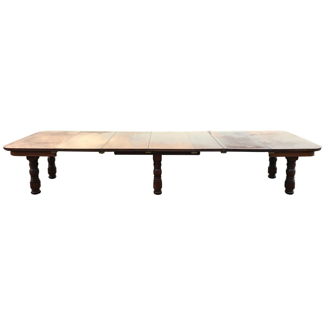 19th Century Holland and Sons Satin Birch Extending Dining Table