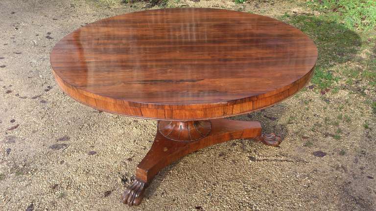 Rosewood Circular Antique Dining Table