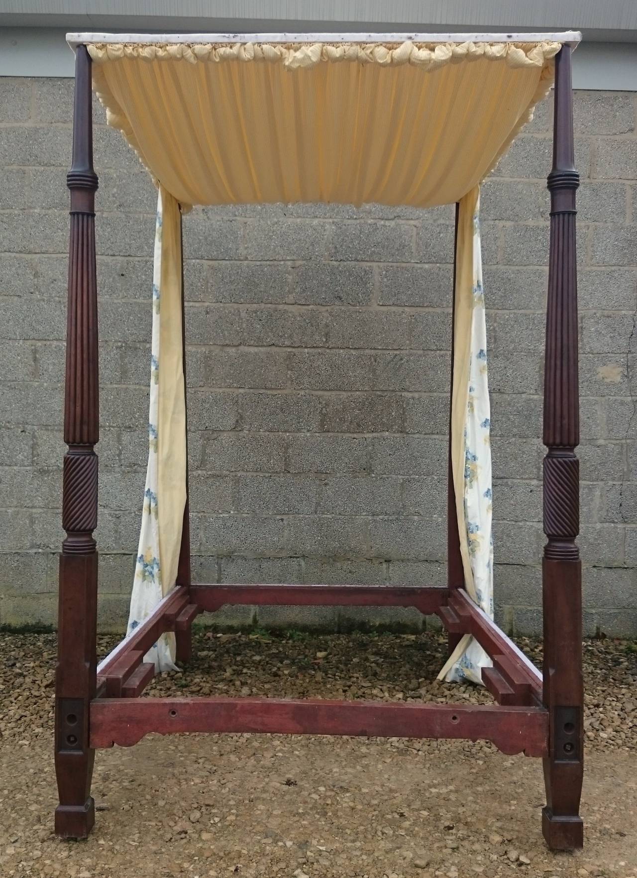 Mahogany Four Poster Bed 1