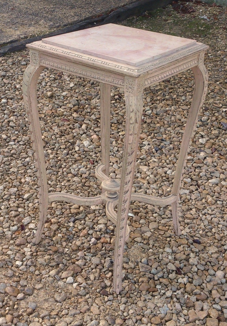 Wood French 19th Century Painted Wine or Lamp Table