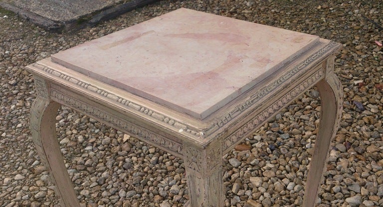 French 19th Century Painted Wine or Lamp Table 2