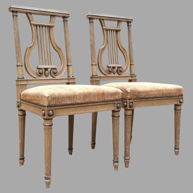 Pair of Antique French Chairs In Excellent Condition In Gloucestershire, GB