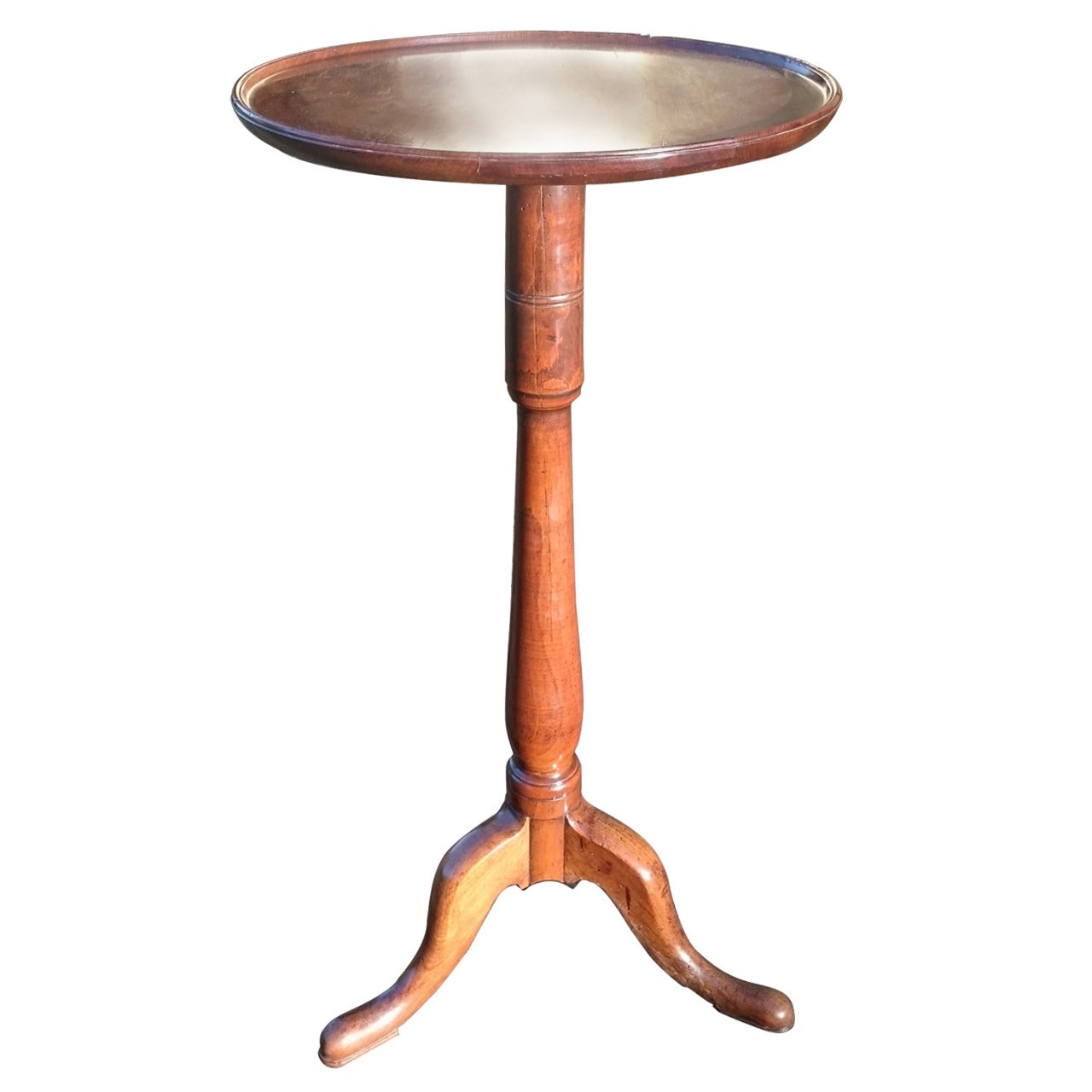 Yew Wood Tripod Wine Table For Sale