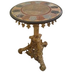 19th Century Ormulu and Specimen Marble Lamp Table