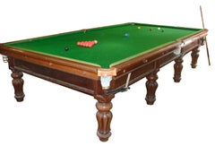 Full Size Antique Billiard / Snooker Table / Pool Table by Burroughs and Watts