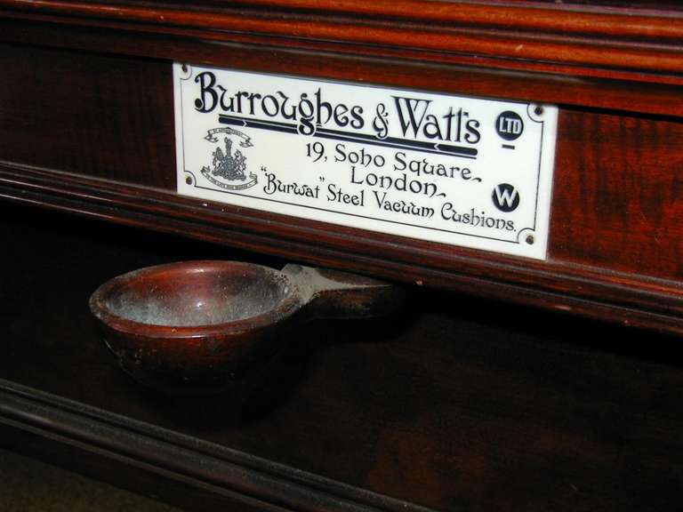 burroughes and watts snooker table for sale