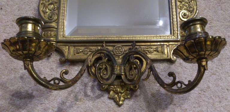 antique mirror wall sconce