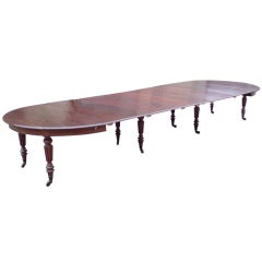 Antique Regency Mahogany Extending Dining Table by Gillow