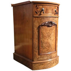 Exceptional Quality Antique Walnut Bedside Cupboard