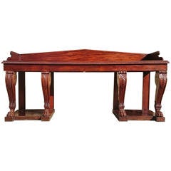 Impressive Large Country House Regency Mahogany Serving Table