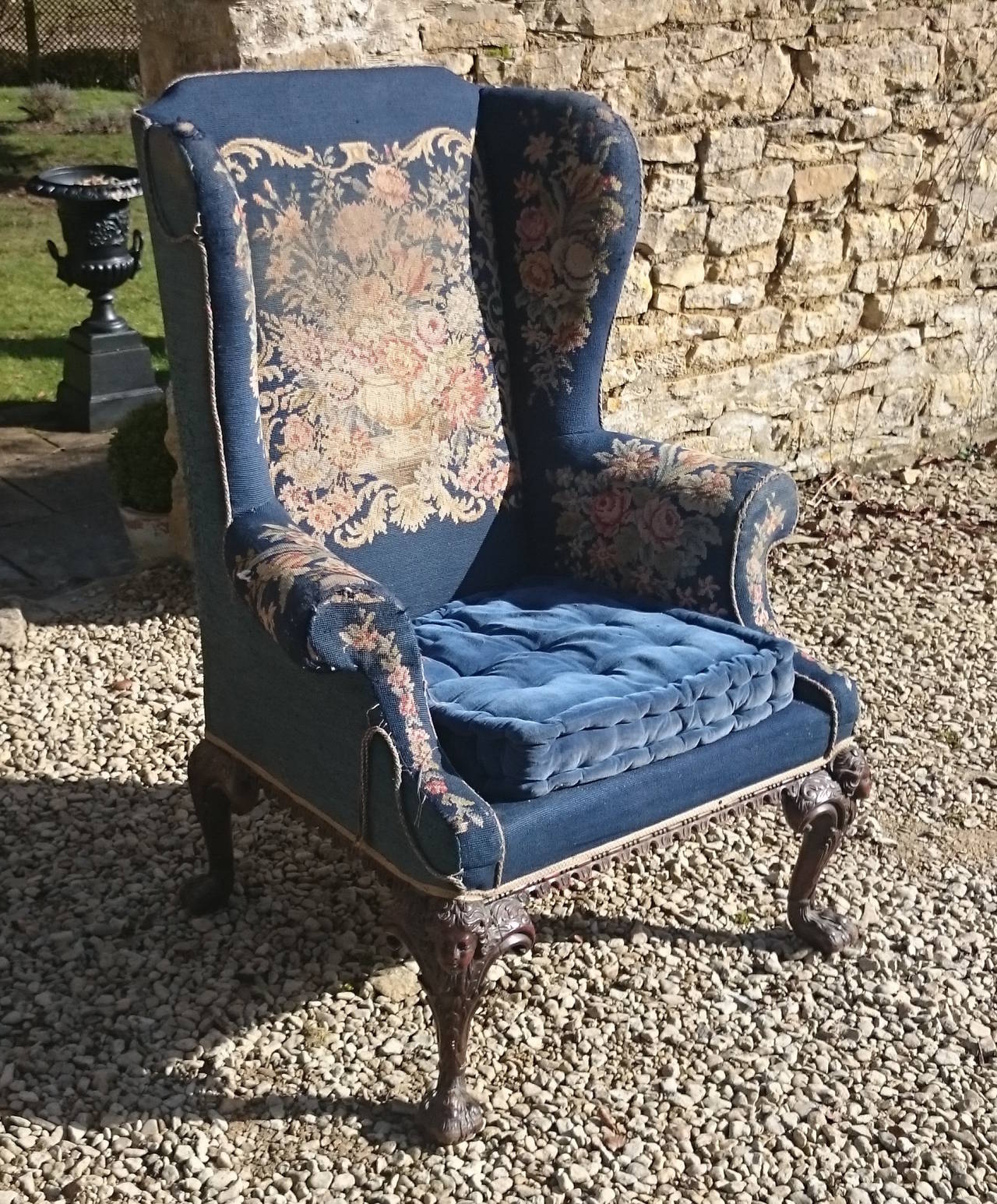 antique wing chairs