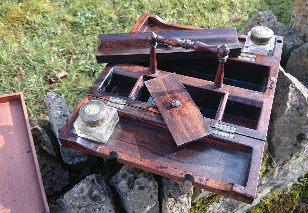 19th Century Antique Pen and Ink Tray